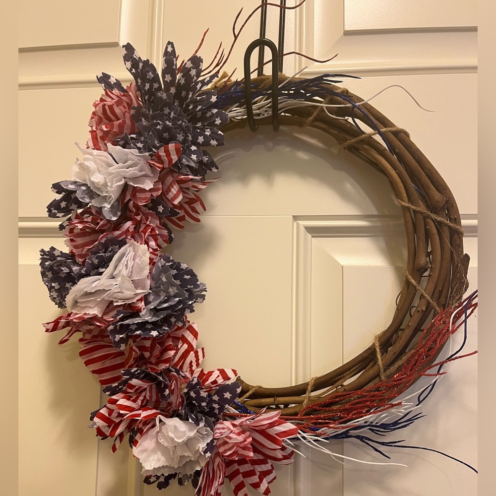 Patriotic Grapevine Wreath